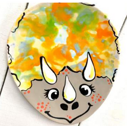 Summer Camp-Triceratops Plate