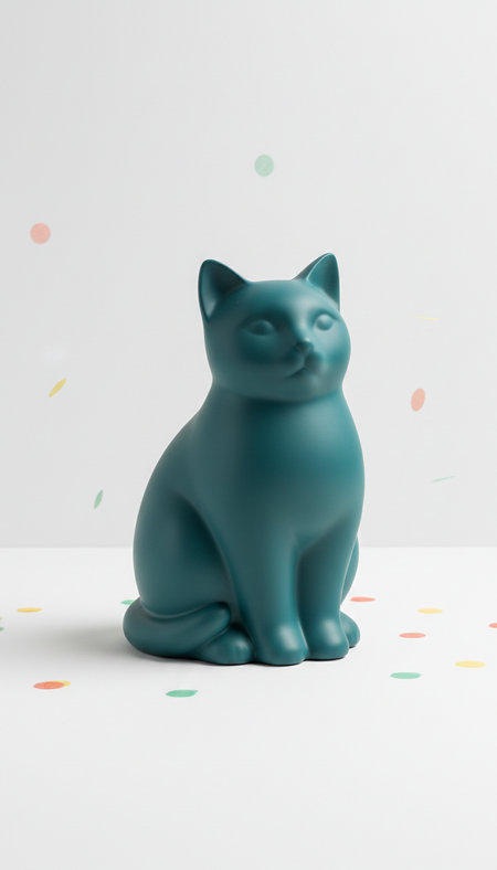 Ceramic Cat Figurine Blank