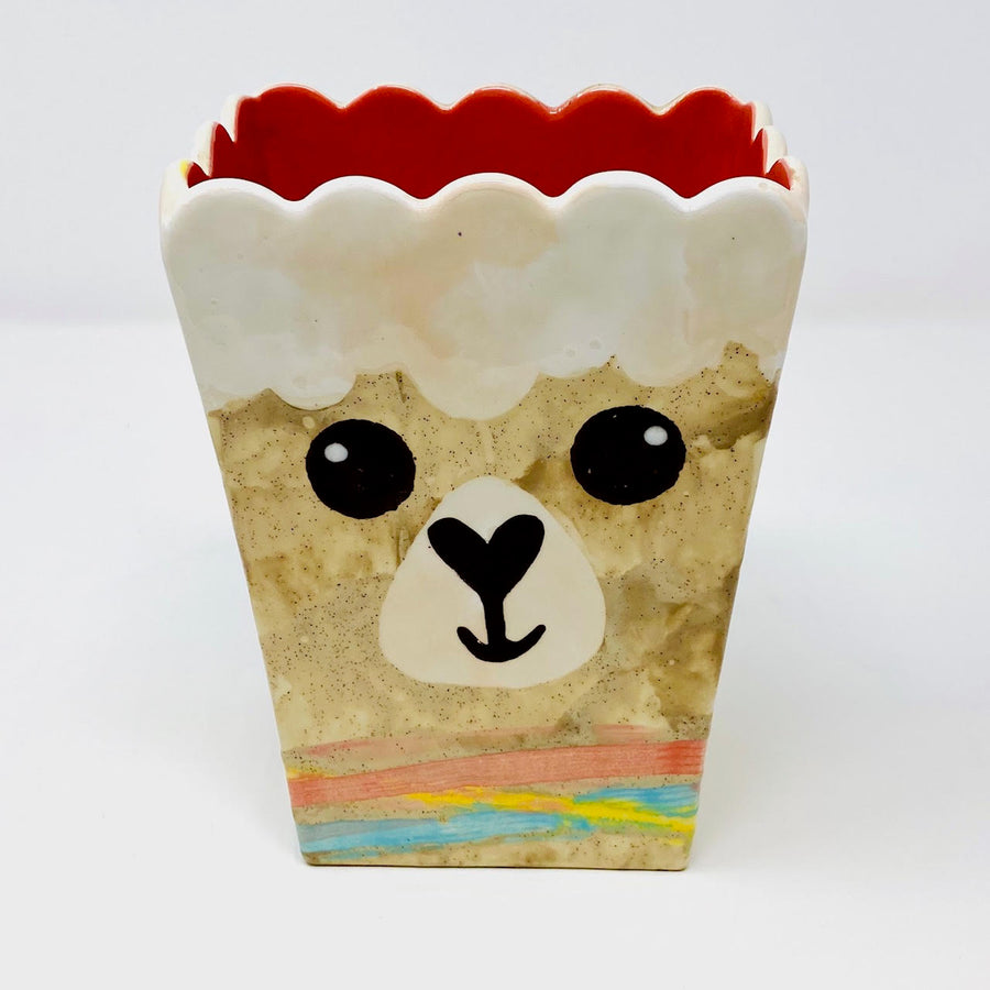 Summer Camp-Llama Popcorn Bowl