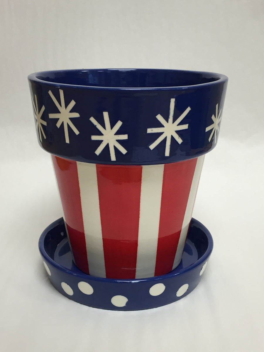 Summer Camp-Patriotic Planter