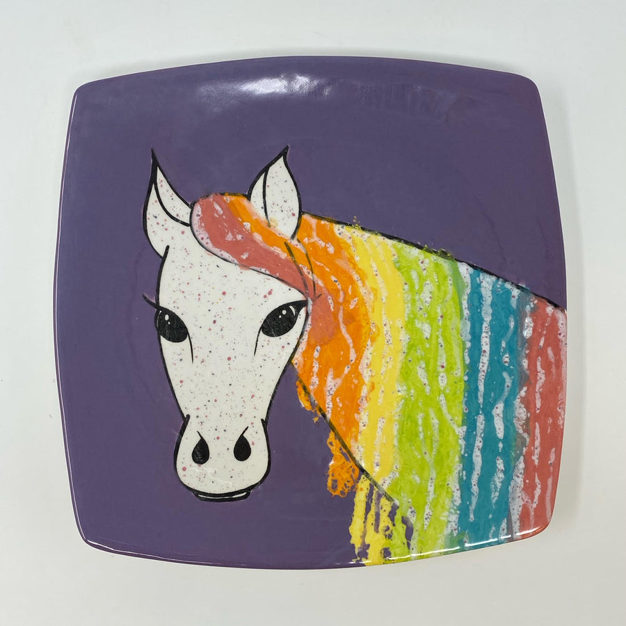 Summer Camp-Rainbow Horse Plate