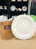 Rimmed Circle Platter