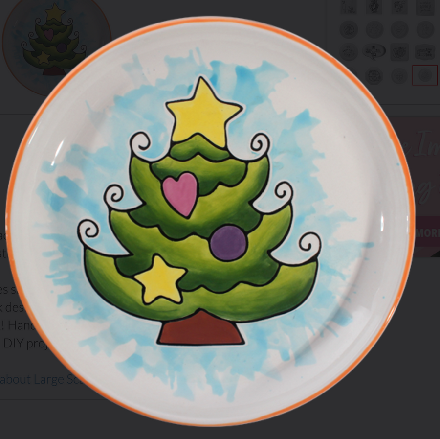 Christmas Tree Color Plate