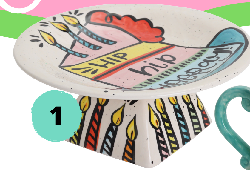 Summer Camp-Cake Plate