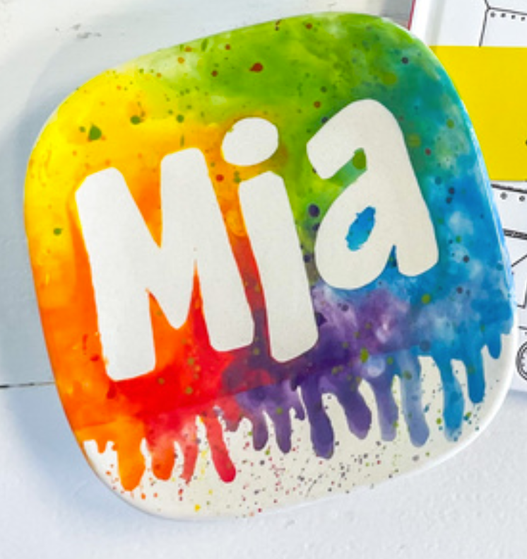 Summer Camp-Rainbow Name plate